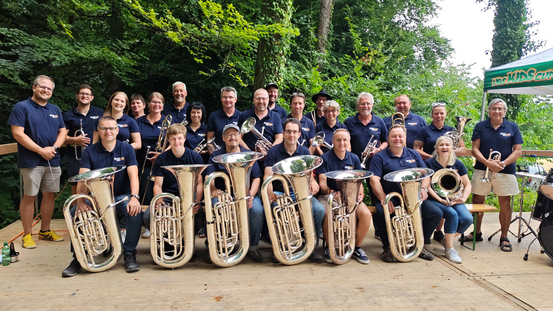 Brassband am Waldfest in Mandach