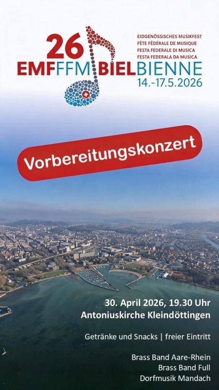 Flyer Vorbereitungskonzert EMF
